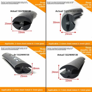 แถบยางกันน้ำสำหรับกระจกหน้าต่า<span class=keywords><strong>ง</strong></span>แบบสามช่อง EPDM สำหรับกระจกรถยนต์ <span class=keywords><strong>รถ</strong></span>ไฟ และหน้าต่า<span class=keywords><strong>ง</strong></span>ชมวิวเรือ - Product Image 3