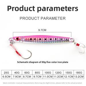 Leurres de Pêche Océan et Plage, Type Bateau, Coulée Rapide et Longue Distance, en Métal Lumineux, pour Carpes et Autres Poissons - Product Image 4