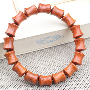 Rosewood <b>Bracelet</b> 10x12mm Bamboo Joint Shape Ethnic Style Unisex Gift Jewelry - Product Image 1