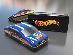 Nhà Máy Biểu Tượng Tùy Chỉnh Thân Thiện Với Môi Kim Loại Tinplate Văn Phòng Phẩm Lưu Trữ Hộp Xe Hình Thiếc Bút Chì Bao Bì Bề Mặt Mờ Xử Lý - Product Image 2