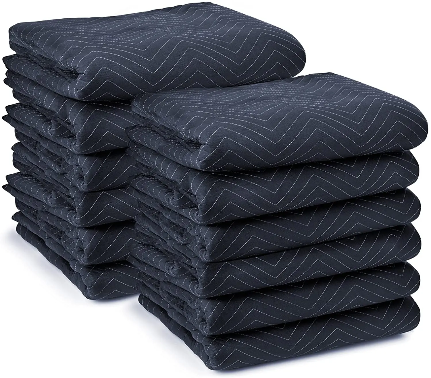 Oversize moving packing blankets pro economy quilted shipping furniture pads black grey navy blue