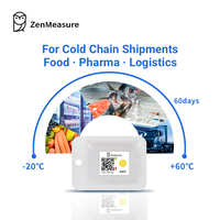 Enregistreur de température jetable ZenMeasure sans fil à usage unique pour la logistique d'expédition avec générateur de rapport PDF