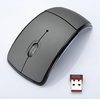 OEM lampu RGB nirkabel kustom Mouse Gaming Combo pelacakan optik Mode ganda penerima 3D Mini Ratoe baterai Backlit gamer