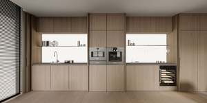 Gabinetes de Cocina Modernos y Sencillos de Foshan, Multifuncionales, con Puerta Oculta, Gabinetes Personalizados con Isla, Juego Completo de Alacenas - Product Image 3