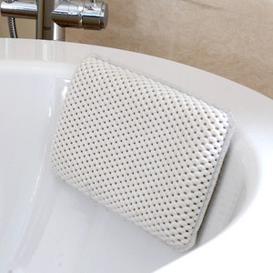 หมอนรองศีรษะอาบน้ำและสปา <span class=keywords><strong>BBCare</strong></span> รุ่นหรูหรา พร้อมจุกดูดติดผนัง ทำจาก PVC นุ่มและตาข่าย สำหรับใช้ในห้องน้ำหรือเดินทาง เหมาะสำหรับโรงแรม - Product Image 5