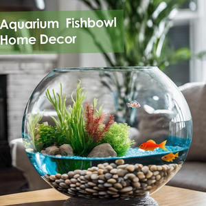 Décoration de maison moderne, bol en verre recyclé, terrarium rond, <span class=keywords><strong>vase</strong></span> en verre, terrarium en verre, 20 <span class=keywords><strong>cm</strong></span> - Product Image 5