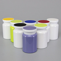 Flacon d'emballage HDPE personnalisable pour médicaments et capsules de soins de santé, 175 ml et 250 ml