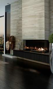 <span class=keywords><strong>Chimenea</strong></span> de Gas Contemporánea GALAXY-38 con Control Remoto, Independiente para Interiores, 42.2 Pulgadas de Ancho - Product Image 2