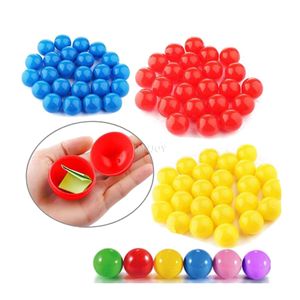 Vente chaude : Boule de capsule en plastique lisse et colorée, à visser, ouvrable, boule de loterie en plastique ouvrable - Product Image 4