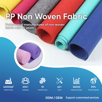 Rouleau de tissu non tissé en feutre industriel 100 % polyester respirant et imperméable de haute qualité, 110 GSM, poids moyen