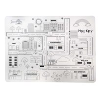 Tapis de table en silicone pour enfants, personnalisé, sans BPA, écologique, lavable, pour la peinture, le dessin, la coloration