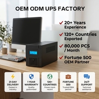 Onduleur en ligne à onde sinusoïdale pure 1 kVA pour ordinateur