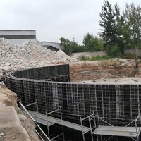 Coffrage en plastique réglable robuste pour colonnes carrées, conception modulaire en ABS réutilisable pour la construction de murs et de dalles en béton
