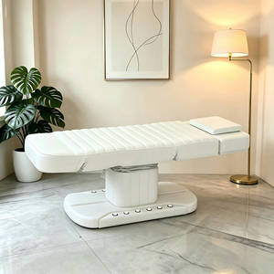 <span class=keywords><strong>Table</strong></span> <span class=keywords><strong>de</strong></span> beauté électrique à dossier arqué avec commande au pied, <span class=keywords><strong>table</strong></span> <span class=keywords><strong>de</strong></span> spa facial pliable en 3 sections avec surmatelas pour salon - Product Image 3