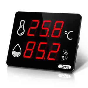 Thermomètre numérique et hygromètre d'ambiance avec écran LED pour la mesure de la température et de l'humidité domestique - Product Image 3