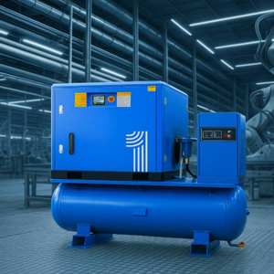 Nanxiang 7.5-22kw 4'ü 1 Arada Elektrikli Kombine Hava Vidalı Kompresör Yüksek Kaliteli Lazer Hava Kompresörü CNC Kurutucu ve Hava <span class=keywords><strong>Tank</strong></span>ı İle - Product Image 4