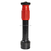 Buse de pulvérisation d'incendie en plastique légère haute pression, type torsion réglable, pour tuyau d'incendie, jet de 1,5 pouce, filetage NH