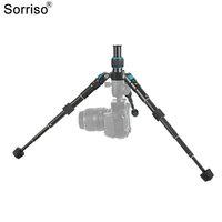 SORRISO Trépied Professionnel Portable de Voyage Pliable à Main pour Téléphone Mobile Appareil Photo Reflex Numérique Support de Projecteur Enregistrement Vidéo