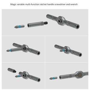Juego de destornilladores de Llave de trinquete 42 en 1 Imán <span class=keywords><strong>Obeng</strong></span>-Juego de llaves dinamométricas multiusos de aleación RS1 - Product Image 5