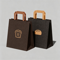 Sacs de courses en kraft recyclables robustes et personnalisables avec poignées en corde plates – Fournisseur d'usine pour les industries du vêtement et de la chaussure