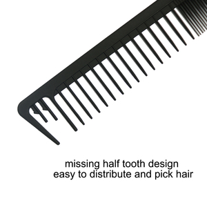 Peigne de Salon en carbone antistatique, résistant à la chaleur, peigne de coupe en Fiber, peigne de coiffure, vente en gros - Product Image 3
