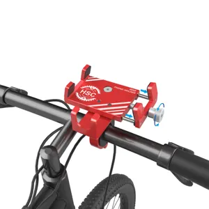 Fabrika özelleştirilmiş alüminyum alaşımlı dağ bisikleti bisiklet motosiklet telefon tutucu yuvası standı