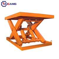 Plataforma Elevadora de Tijera Eléctrica Taigang TGZG-G 1M-4M, Altura de Elevación 500kg-4000kg, Accionamiento Hidráulico, Control Remoto Inalámbrico, 10m