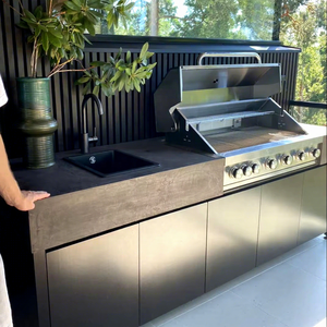 <span class=keywords><strong>Cuisine</strong></span> de jardin BBQ <span class=keywords><strong>d</strong></span>'extérieur Petites unités portables Équipement Portes à gaz Cadre <span class=keywords><strong>d</strong></span>'îlot résistant aux intempéries Évier personnalisé <span class=keywords><strong>Cuisine</strong></span> de jardin - Product Image 1