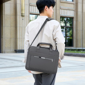 Maletín Impermeable para Portátil, Maletín de Gran Capacidad, Delgado, para Negocios, con Logotipo Personalizado, Maletín y Bolso de Cuero - Product Image 5