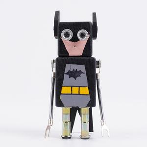 Ornement en bois de <span class=keywords><strong>robot</strong></span> de dessin animé sculpté à la main cadeau d'anniversaire avec gravure artisanat créatif pour les enfants - Product Image 5