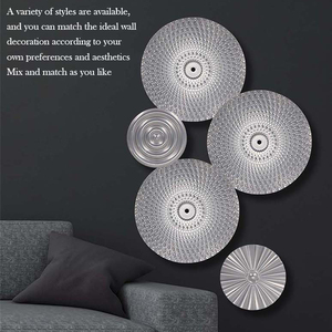 Decorazione murale fiore nordico specchio camera da letto <span class=keywords><strong>soggiorno</strong></span> in metallo accenti moderni argento arte di lusso decorazione decorativa della <span class=keywords><strong>parete</strong></span> della casa - Product Image 4