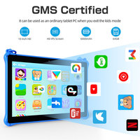 Tablette éducative pour enfants 10,1 pouces la moins chère, Android Wifi, protection contre les chutes, logiciel éducatif pour enfants, tablette PC pour enfants