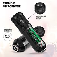 Ensemble de carte son BM 800 Professional PC V8S, microphone à condensateur BM800 pour karaoké, podcast, enregistrement et streaming en direct