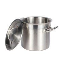 Marmite Commerciale en Acier Inoxydable Multi-Tailles Norme UE Gaz/Électrique/Induction pour la Restauration, Capacité 33L, Couleur Argent, Vente en Gros