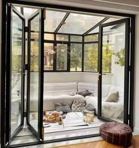 <span class=keywords><strong>Porte</strong></span> coulissante <span class=keywords><strong>pliante</strong></span> en alliage d'aluminium extrêmement étroite avec ou <span class=keywords><strong>sans</strong></span> <span class=keywords><strong>rail</strong></span> inférieur, <span class=keywords><strong>porte</strong></span> empilable économique - Product Image 4