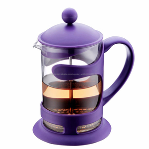 Impresión personalizada de vidrio de borosilicato francés prensa termo de café de plástico émbolo - Product Image 2