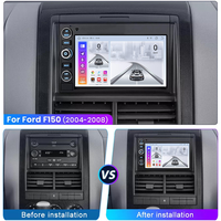 Radio Mobil Android 7" 8 Core untuk Ford F150, Pemasangan di Dasbor, Layar Sentuh Kapasitif IPS 1024x600, Wireless CarPlay, Android Auto