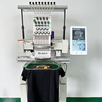 Barato mini uso doméstico computarizado gorra Polo logo costura sola cabeza 9 12 agujas ordenador bordado máquina precio