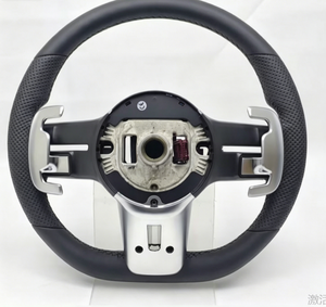 Volant sport en fibre de carbone forgé à fond plat avec palettes de changement de vitesse chauffantes pour Mercedes A45 C63 W177 W205 - Product Image 2