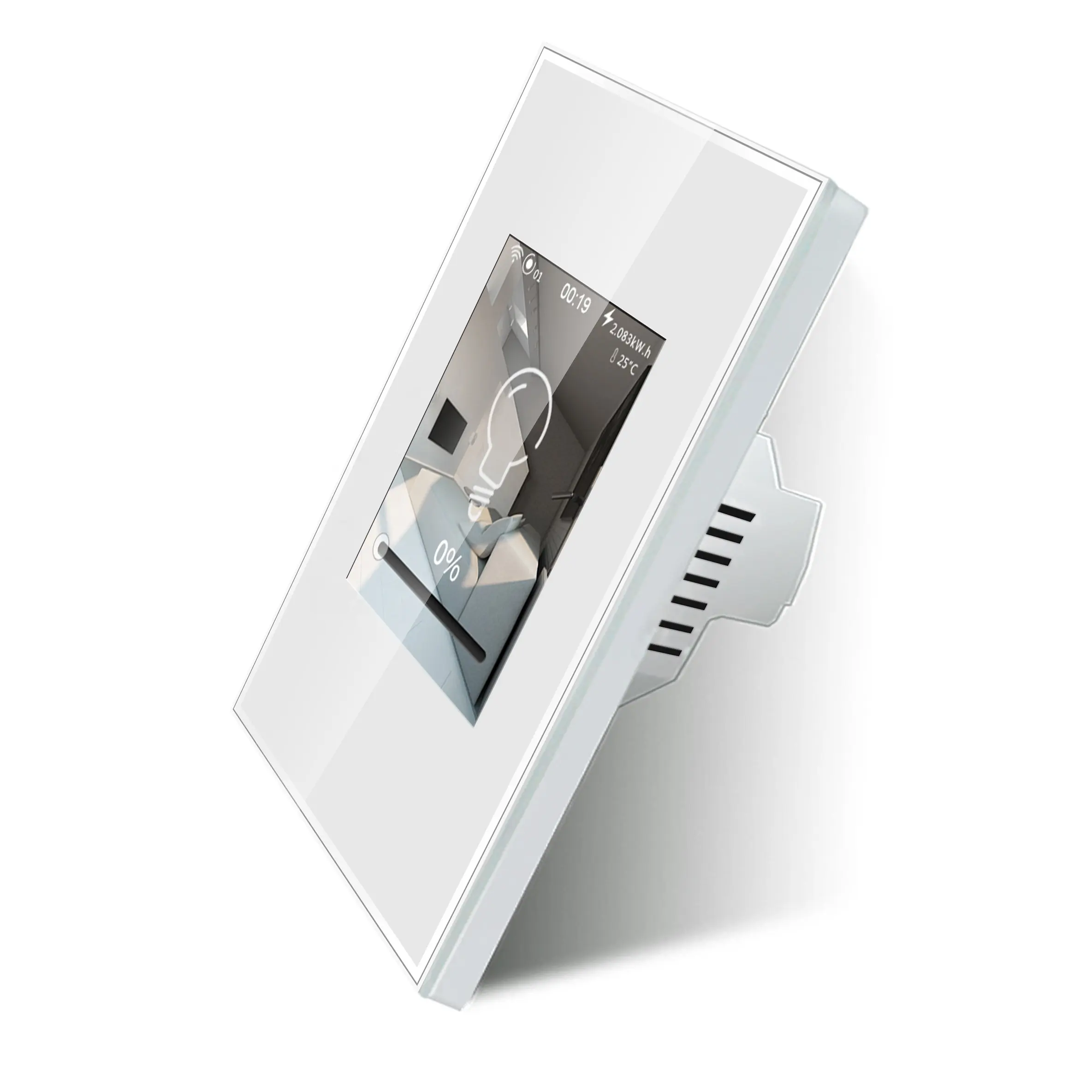 Fabrikdirektverkauf LCD intelligenter Dimmer-Schalter für Heimautomationssystem Lenbon funktioniert mit Apple Home Kit und TUYA&Smart Life