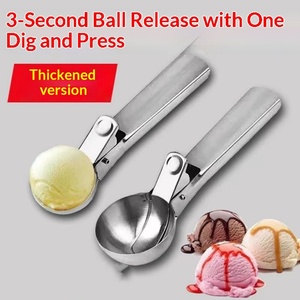 ที่ตักไอศกรีมสแตนเลสหนา ทนทาน ใช้ได้กับผลไม้ ของหวาน และในครัว - Product Image 4
