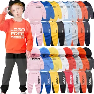 Custom Made Logo Kids Boutique Clothing Sets Sets Kids Boys Joggers Wholesale 2pcs Clothing Set Hoodies Kid