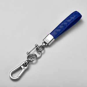 Leather <b>Key</b> <b>Chain</b> Metal Carabiner Oblong Simple Design A39756 Points D A3941 Lambskin - Product Image 1