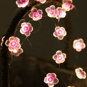 All'aperto 9,8 piedi 30 LED fiore di prugna stringa di <span class=keywords><strong>luce</strong></span> di nozze san valentino camera da letto della ragazza rosa fiori di ciliegio filo di <span class=keywords><strong>luce</strong></span> - Product Image 2