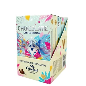 Custom Logo Premium Food Grade Chocolate Biscuit Candy <strong>Pastry</strong> Dessert <strong>Sweet</strong> Packing Favor Box - Product Image 4