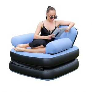 2026 Trending Modern Outdoor Inflatable Foldable <b>Sofa</b> Chair Portable Camping <b>Folding</b> Bed - Product Image 2