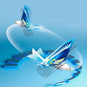 Juguete Volador de Pájaro, Modelo de Avión para Lanzar a Mano, Juguete de Pájaro Eléctrico para Exteriores con Alas que se Agitan y Luces - Product Image 5