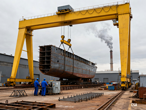 Grue à <span class=keywords><strong>portique</strong></span> mobile à double poutre certifiée ISO 16T/50T/3000T, moteur/engrenage, hauteur de levage de 100 m pour utilisation <span class=keywords><strong>en</strong></span> construction, usine - Product Image 6