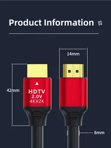 प्रमाणित नवीनतम hdami संस्करण उच्च गति 48gbps समर्थन गतिशील Hddr TDr परीक्षण 4k 60hz 120 hdz रिज़ॉल्यूशन 4k hdi केबल