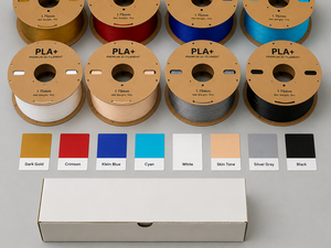 เส้นพลาสติกสำหรับเครื่องพิมพ์สามมิติ Yiqiu3D PLA+ ขนาด 1.75 มม. สีสันสดใส ชุดสีน้ำเงินไคลน์ แดงอมม่วง ฟ้าอมเขียว สำหรับ Creality Bambu Lab - Product Image 4